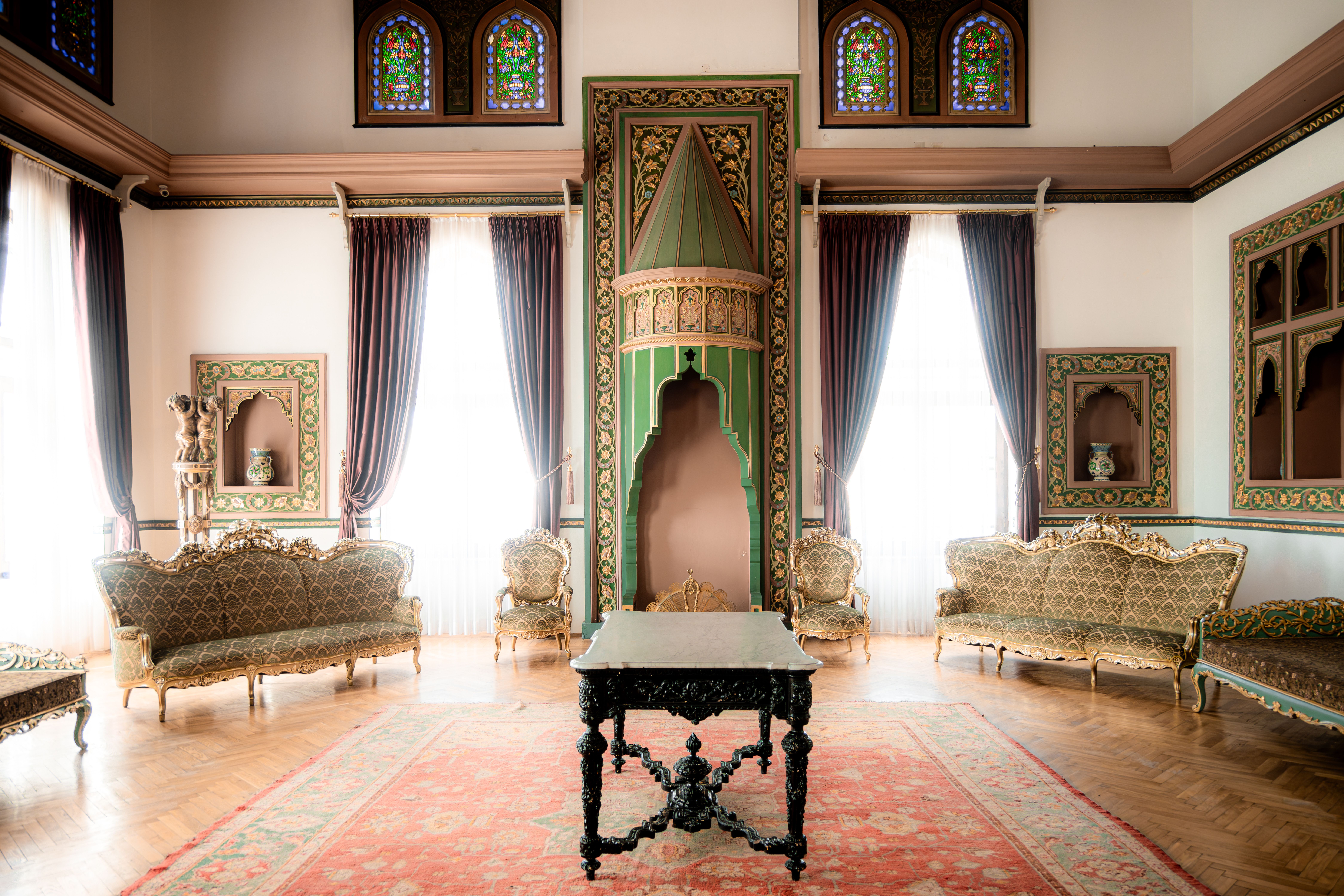 Elegant Ottoman Style Historic Living Room Interior · Free Stock Photo
