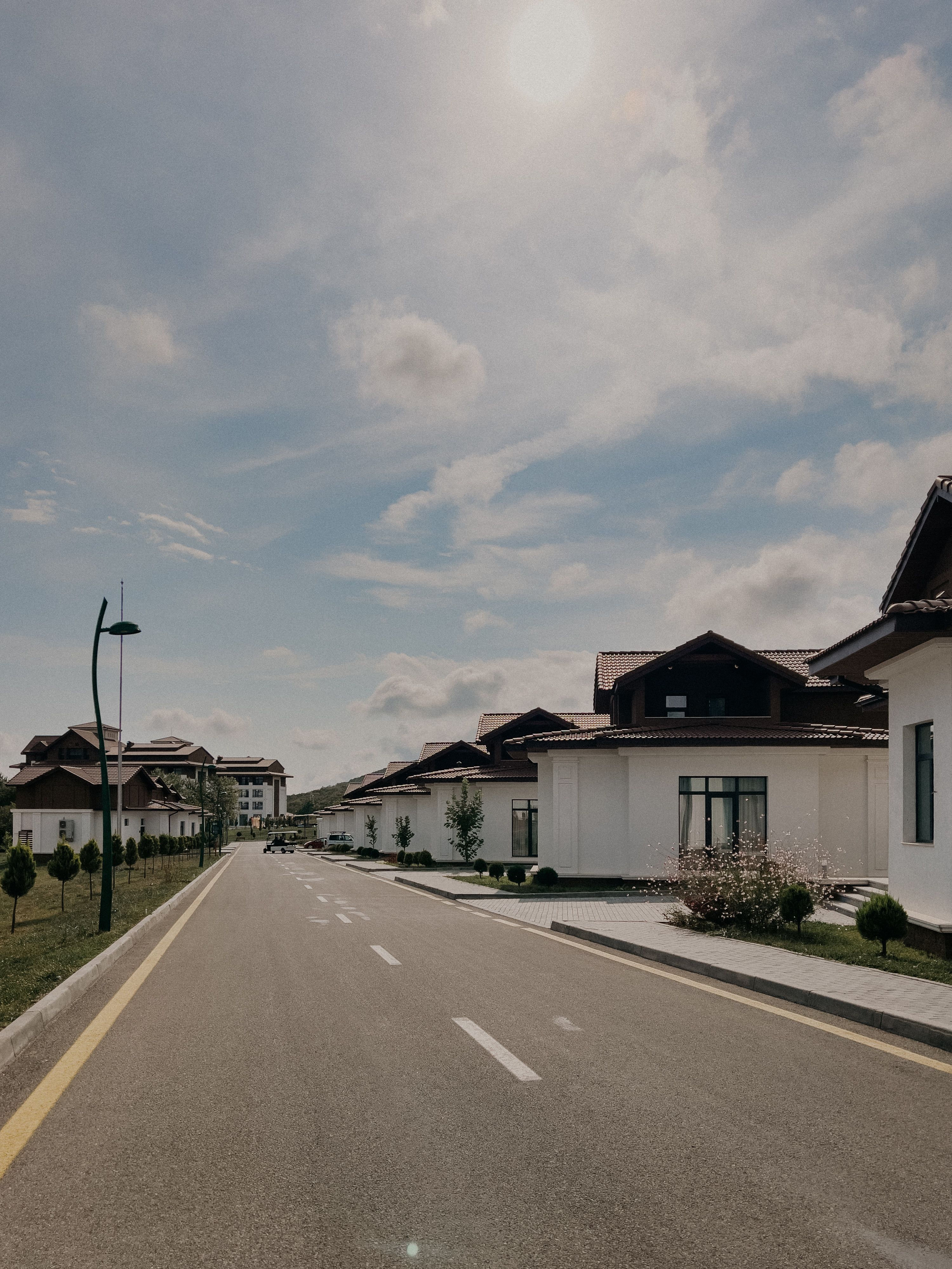 Newly built neighborhood with homes available for purchase