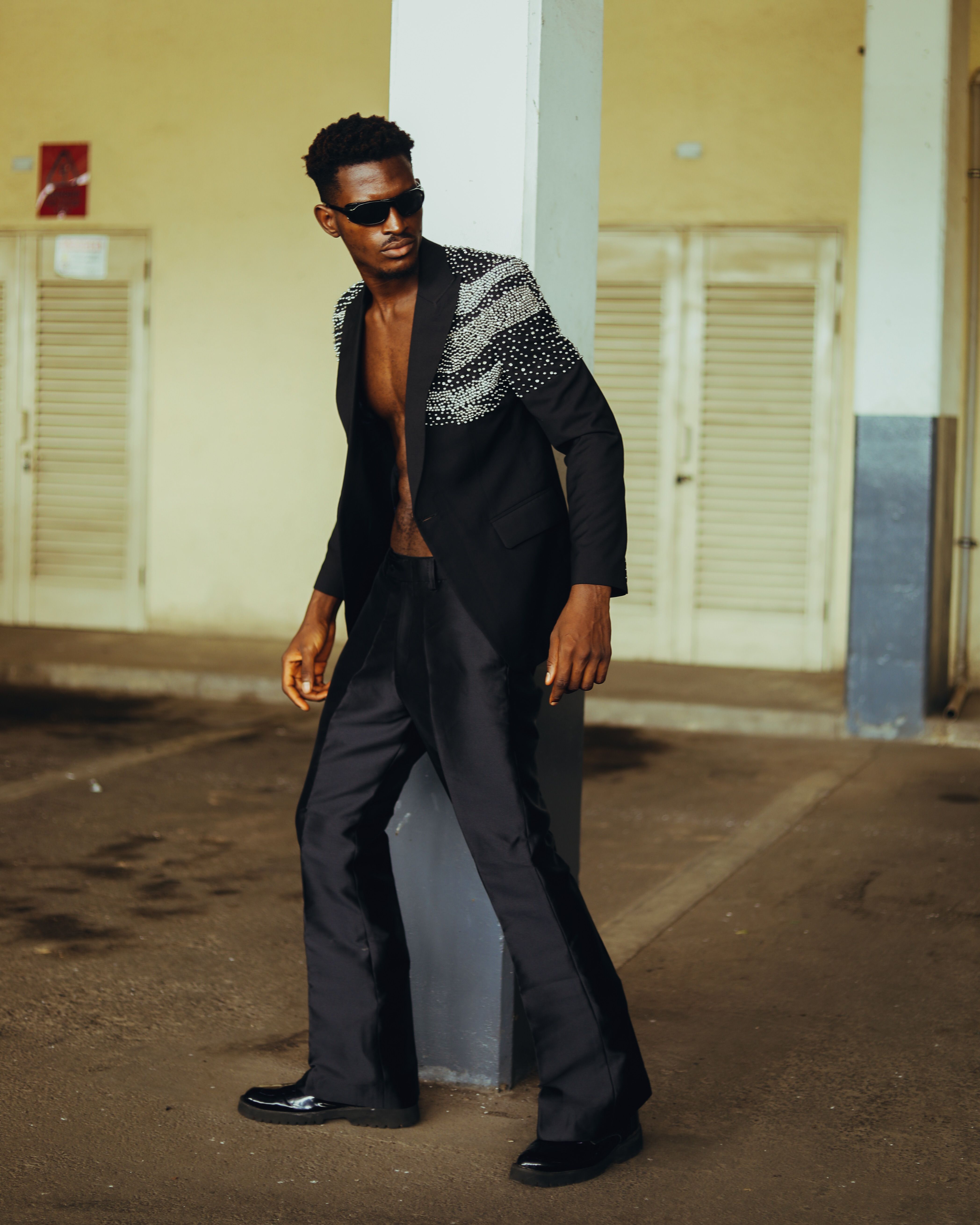Fashionable Men in Stylish Embellished Outfits  Free Stock Photo