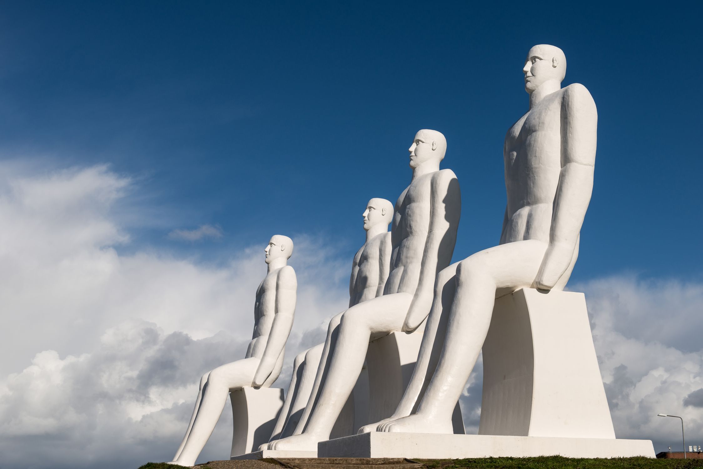Massive White Sculptures By The Sea In Esbjerg Free Stock Photo massive-white-sculptures-by-the-sea-in-esbjerg-free-stock-photo