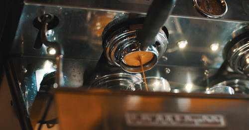 Silver Espresso Machine