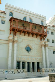 Stunning view of the historic Casa Monica Hotel in St. Augustine, Florida.