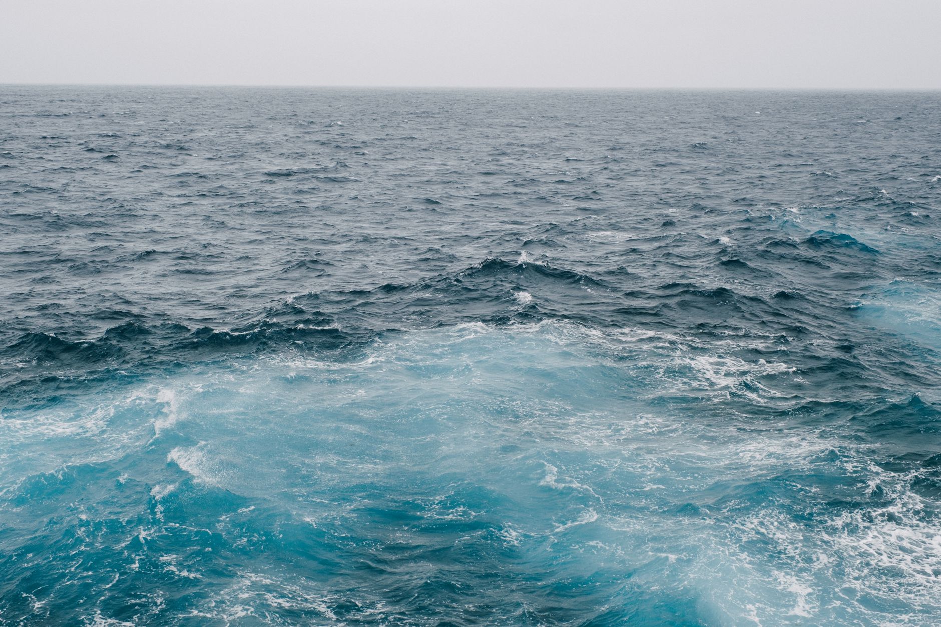 Tranquil view of the vast and serene Atlantic Ocean with gentle waves.
