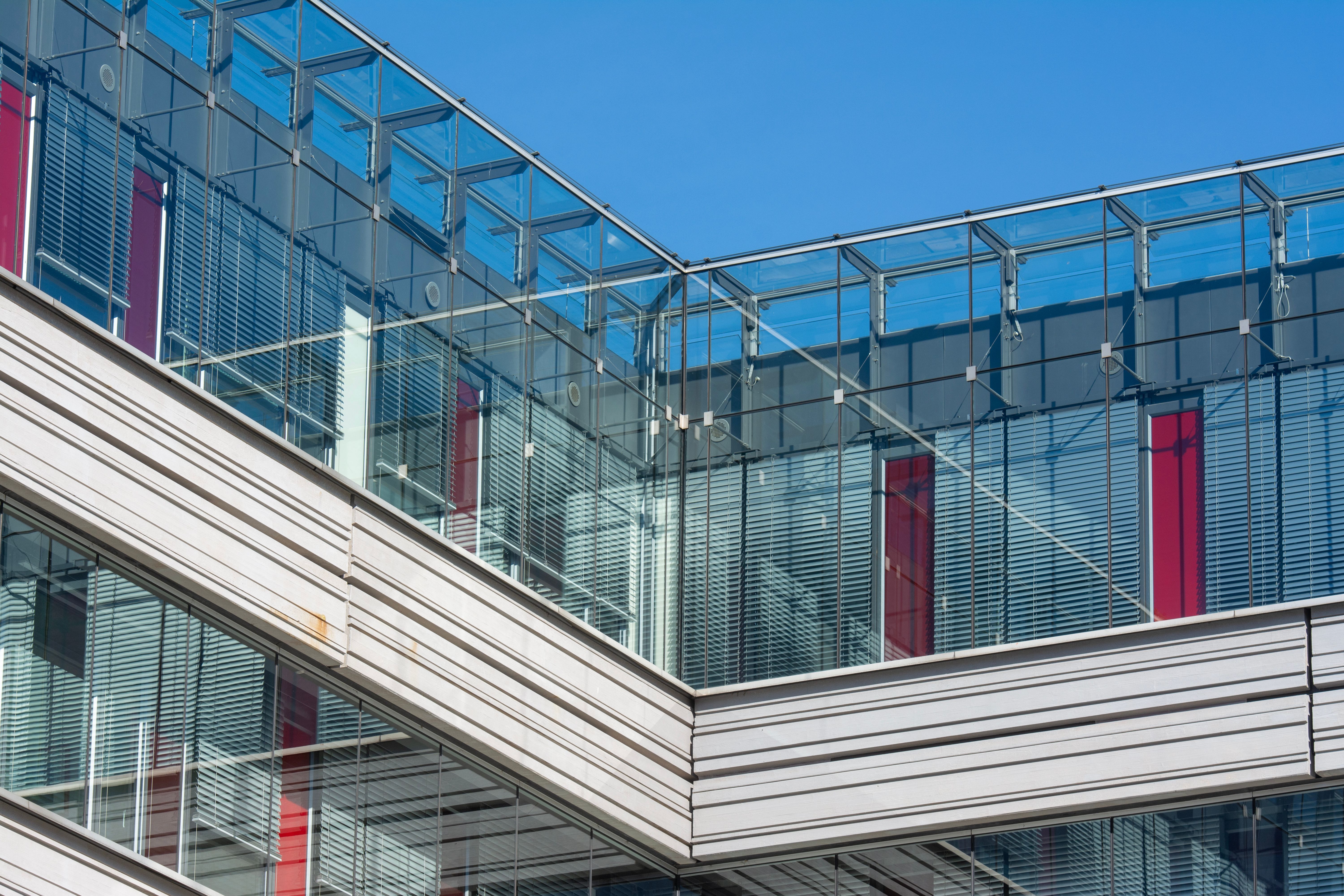 Modern glass facade