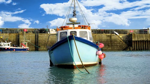 Kostnadsfria Kostnadsfri bild av båtar, blå, fiskebåt Stock foto