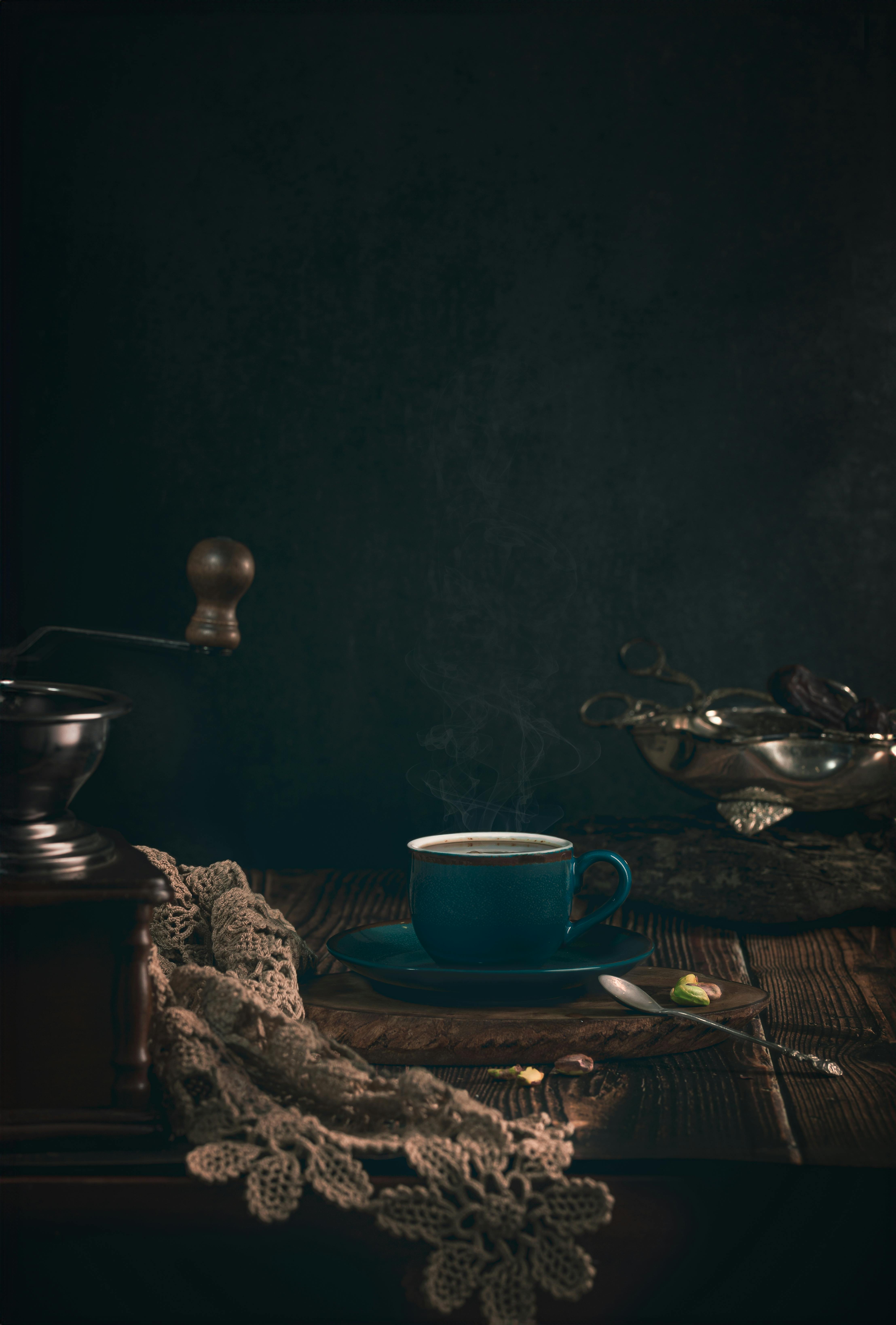 Gratis Penataan Kopi Turki Vintage Dengan Pencahayaan Yang Menenangkan Foto Stok