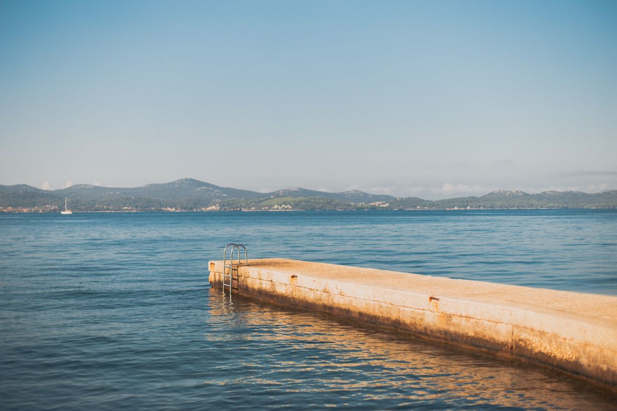 Zadar - dig peste Marea Adriatică într-o zi de vară
