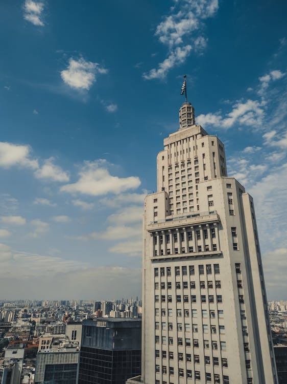 Low-angle Photo of White High-rise Tower