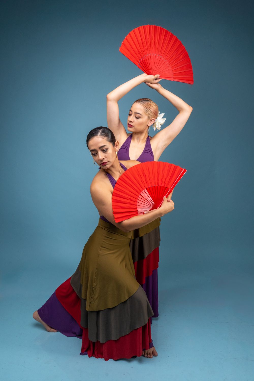 Dynamic Flamenco Dance Performance with Fans · Free Stock Photo
