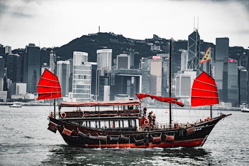 Red and Black Boat