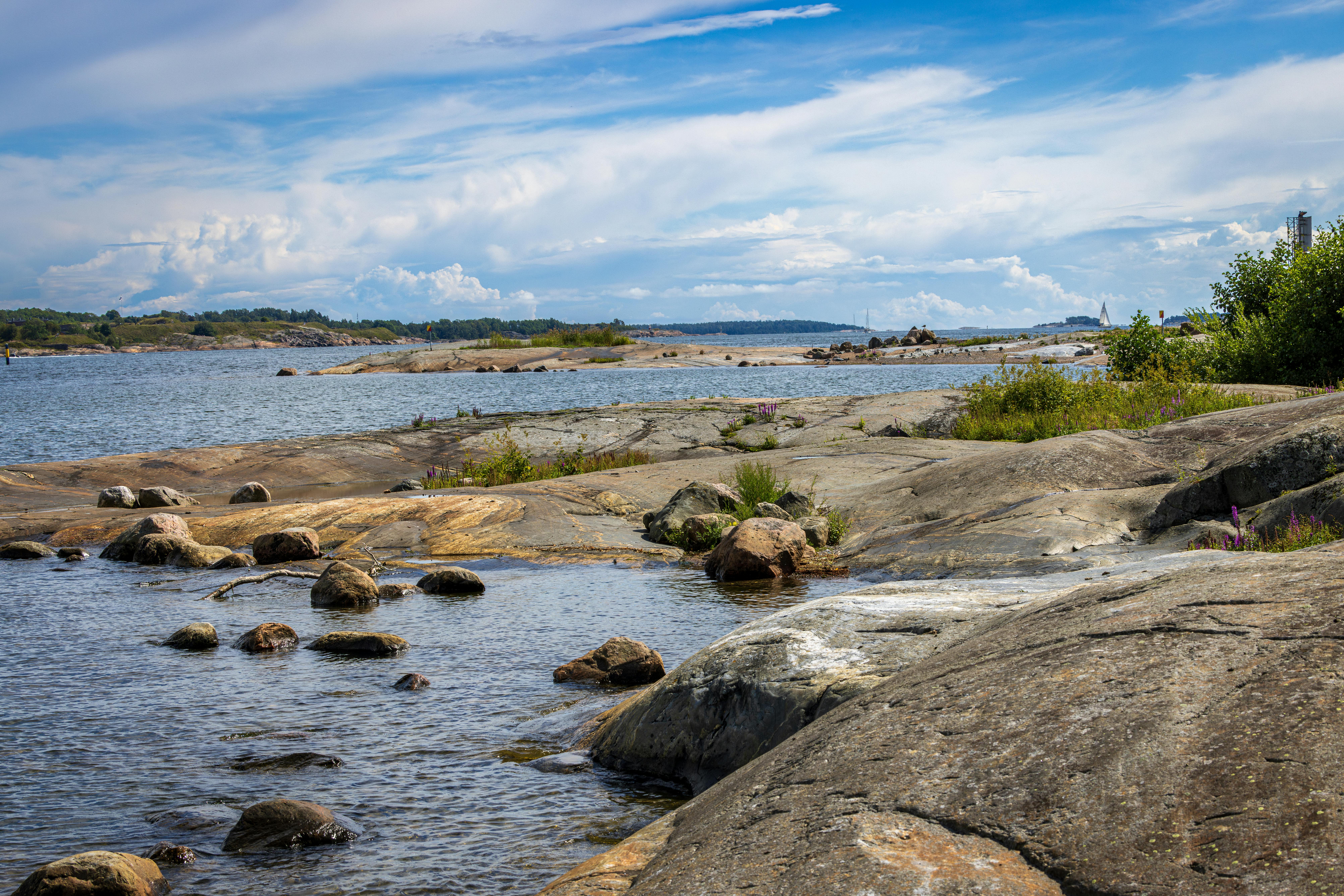 Helsinki Baltic Sea coastline — Hietaniemi sand beach + free + white nights sunset 22:30 + Löyly 5-min walk