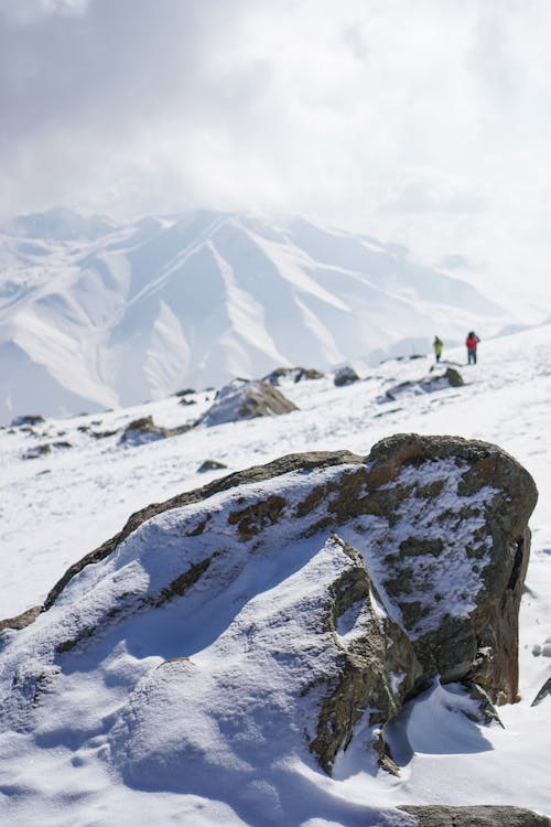 Gente En La Montaña Nevada