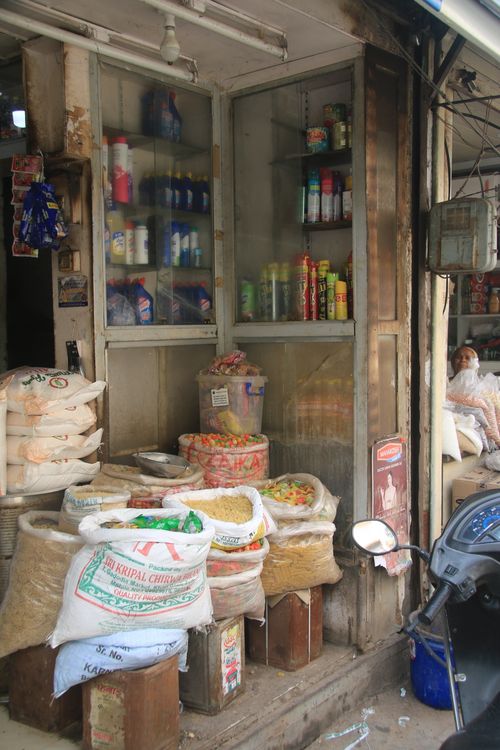 Shan Store Traditional Indian Grocery Storefront with Supplies · Free Stock Photo