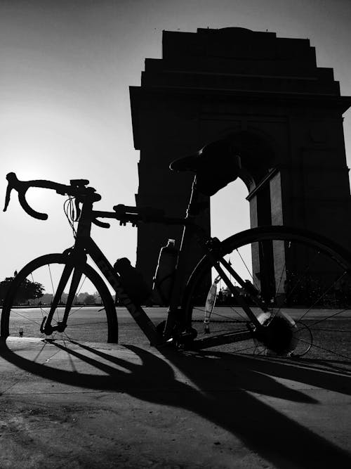 Foto stok gratis bayangan hitam, bersepeda, fitness