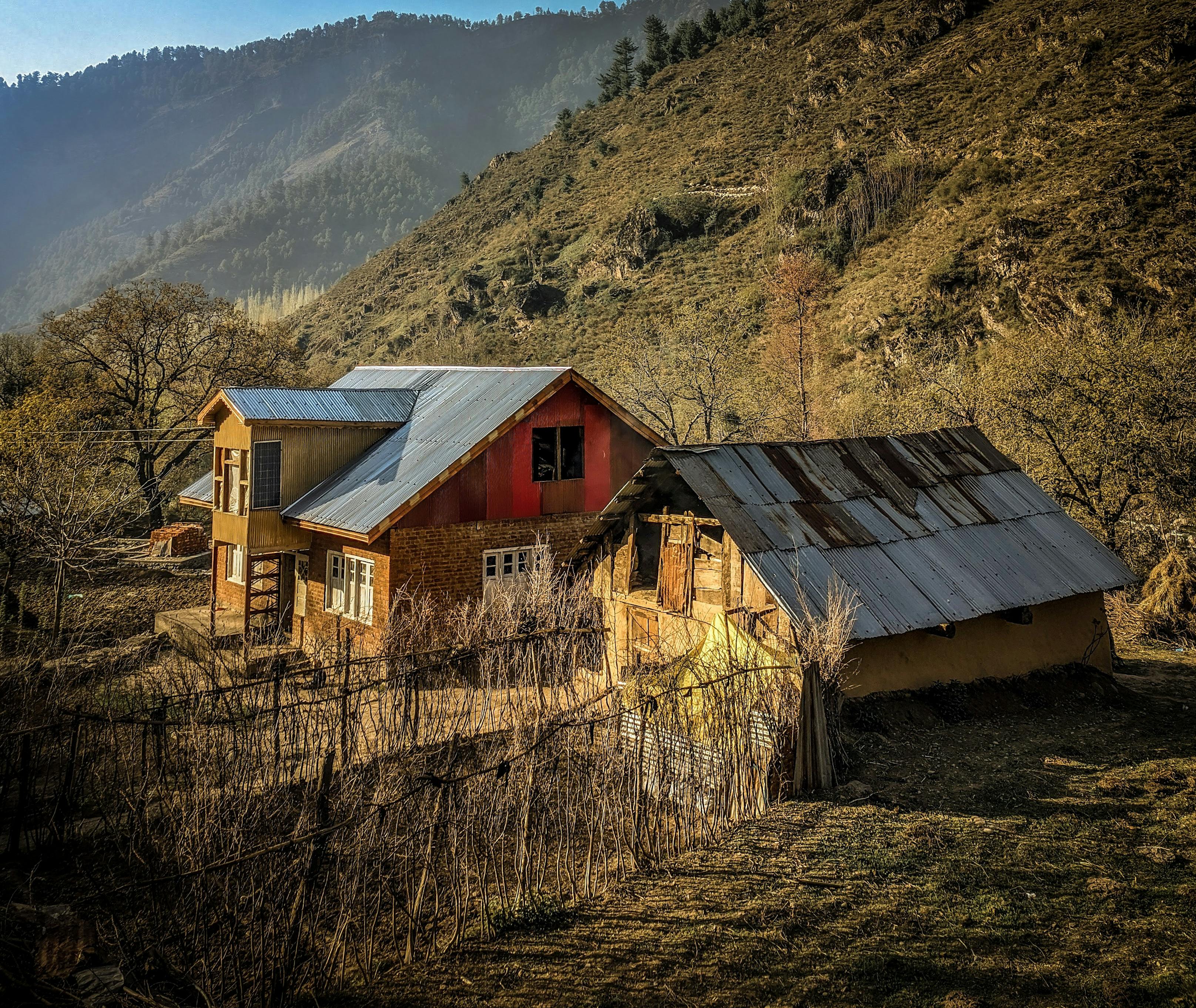 A beautifully completed home with a new pitched roof in a Texas Hill Country setting - changing a flat roof to a pitched roof