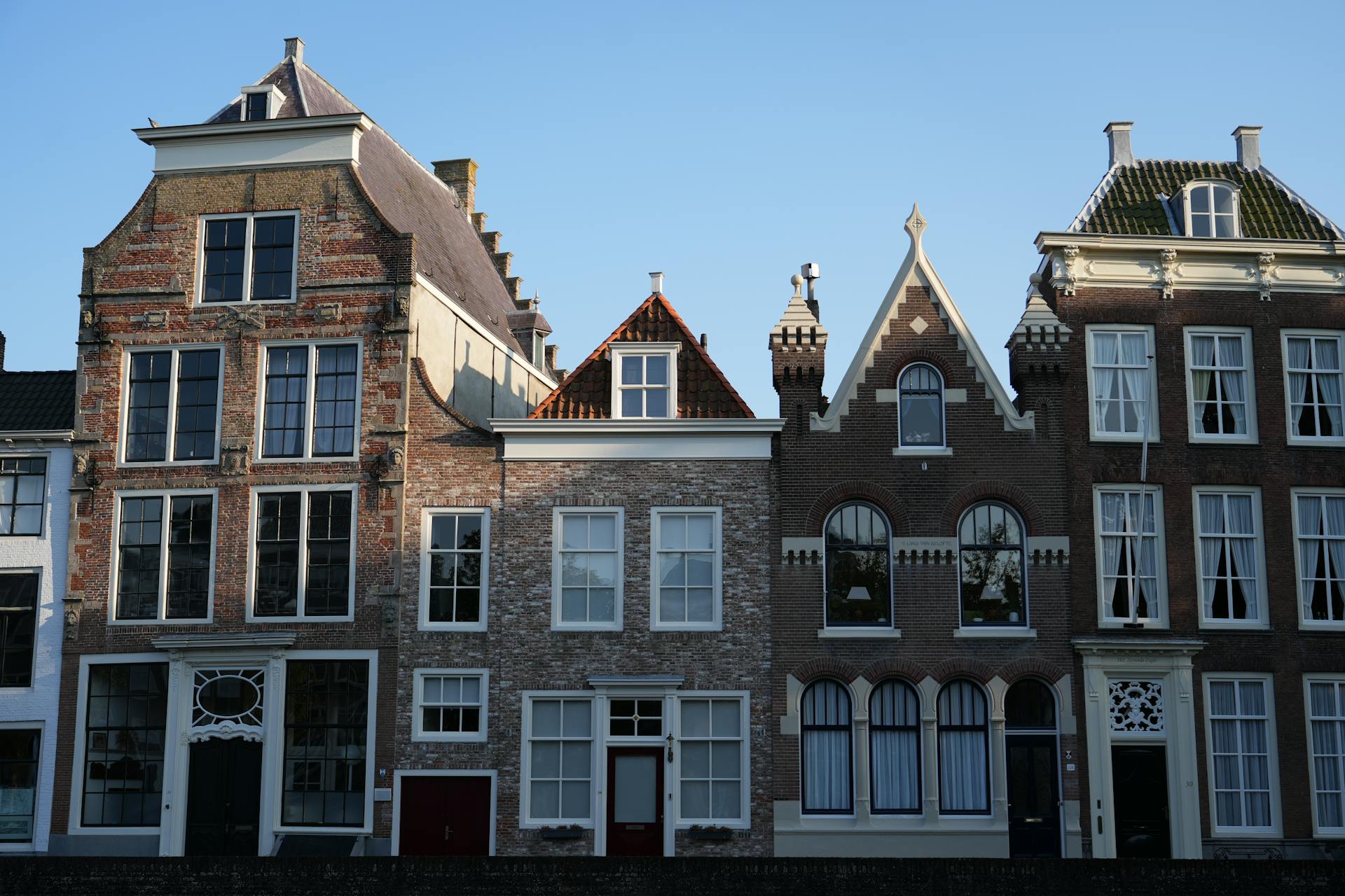 Historic Dutch Canal Houses in Middelburg