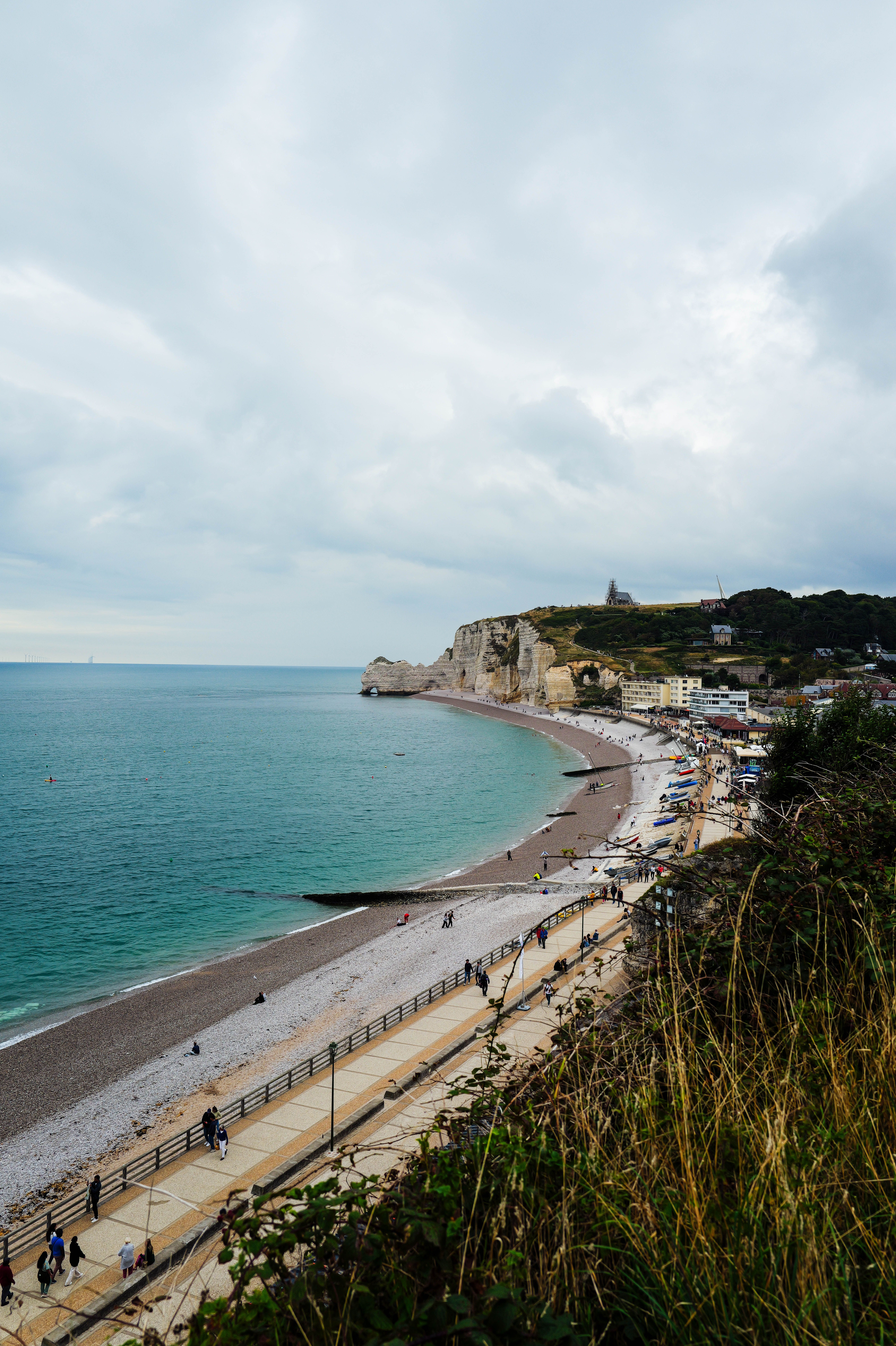 Scenic View of Etretat Beach and Cliffs · Free Stock Photo
