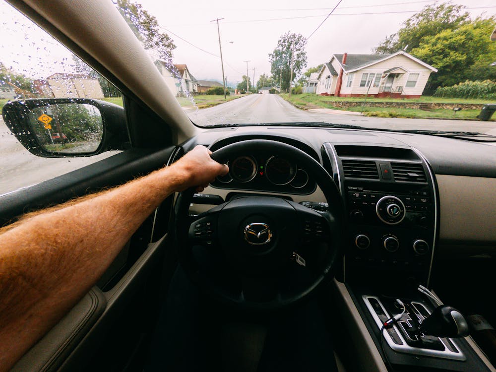 Free Black Mazda Steering Wheel Stock Photo