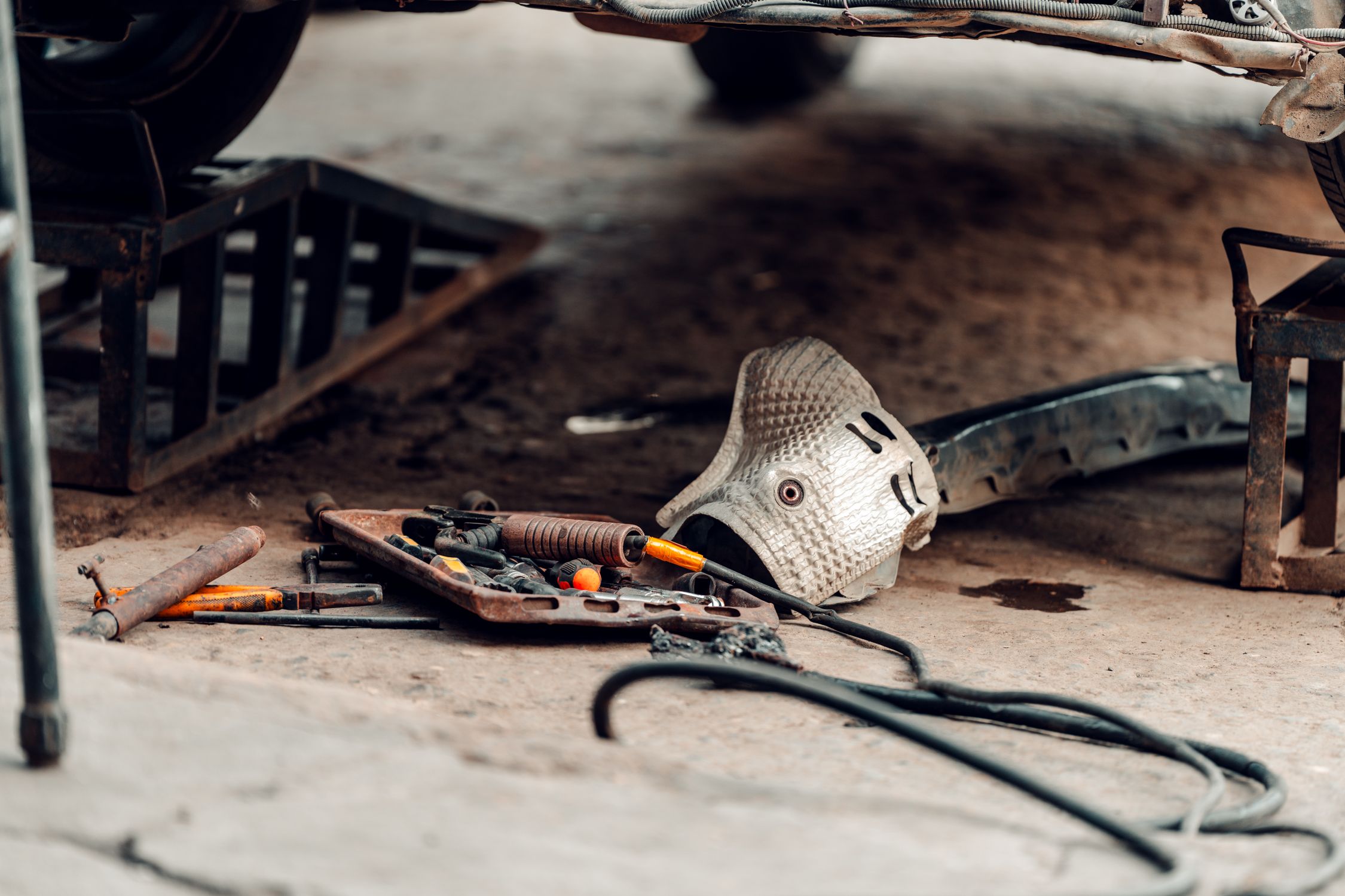 Automotive Workshop Tools and Equipment Setup · Free Stock Photo