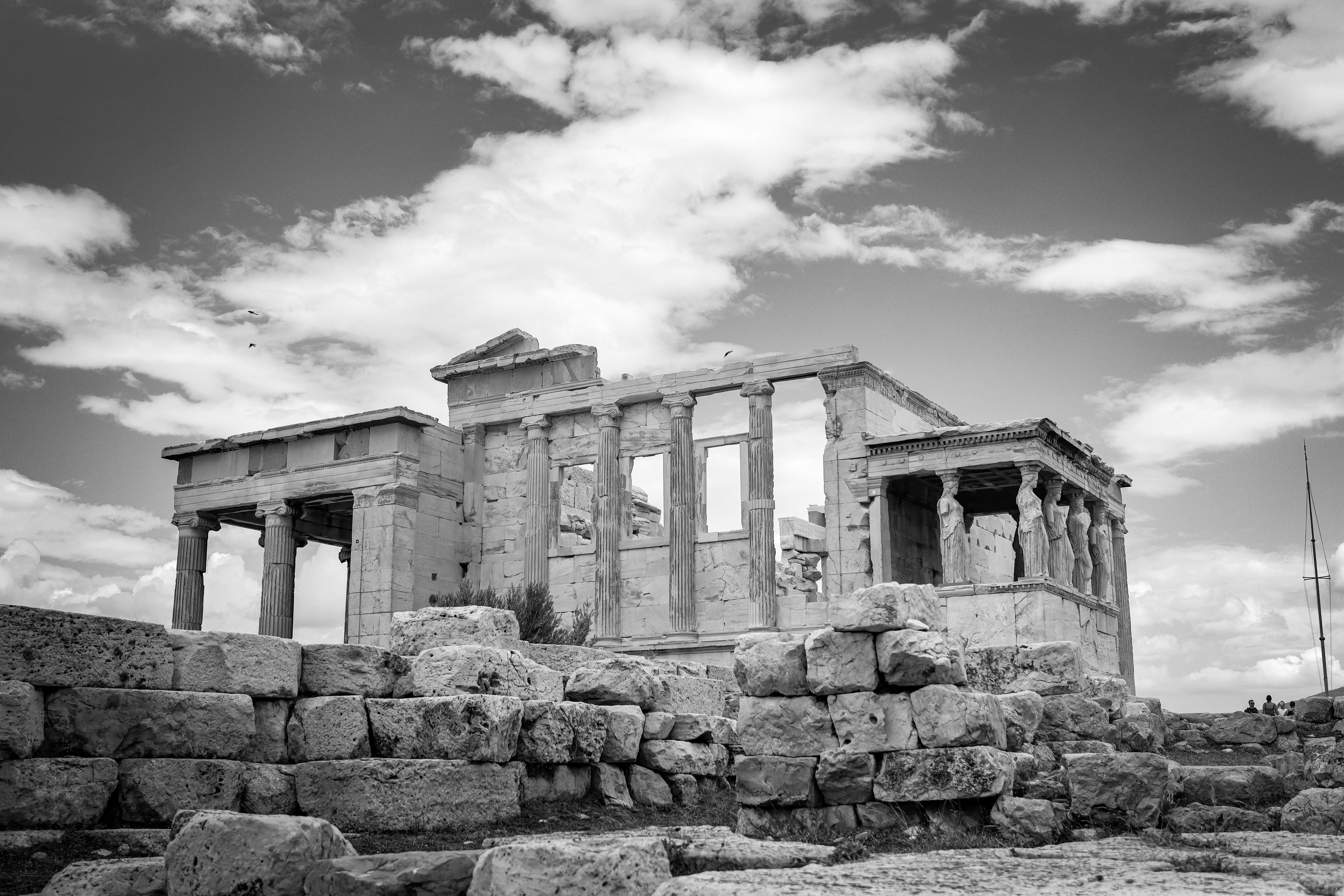 erechtheion temple at acropolis in athens