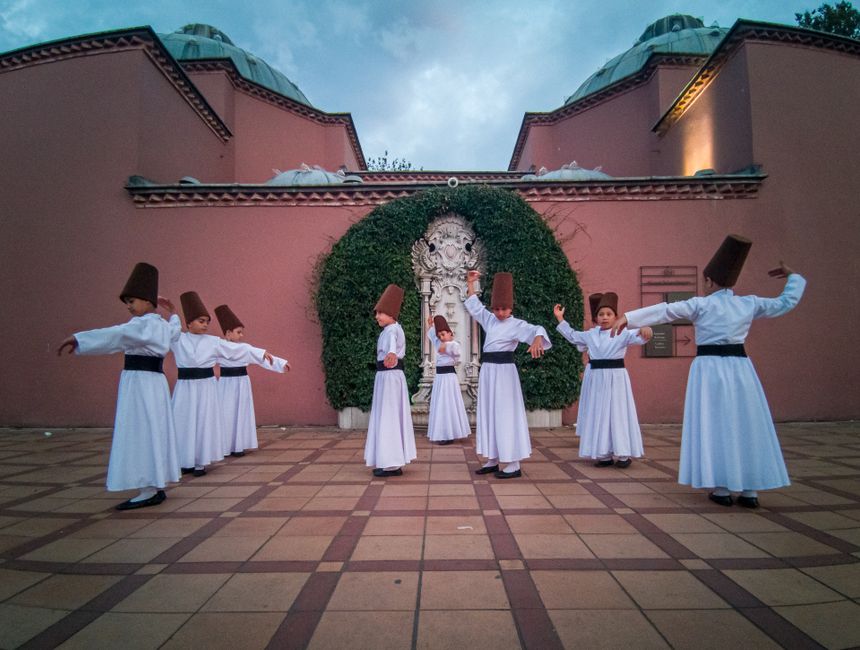 Mevlevi Sema (Whirling Dervish) ceremony at Hodjapasha Cultural Center in Istanbul, Turkey