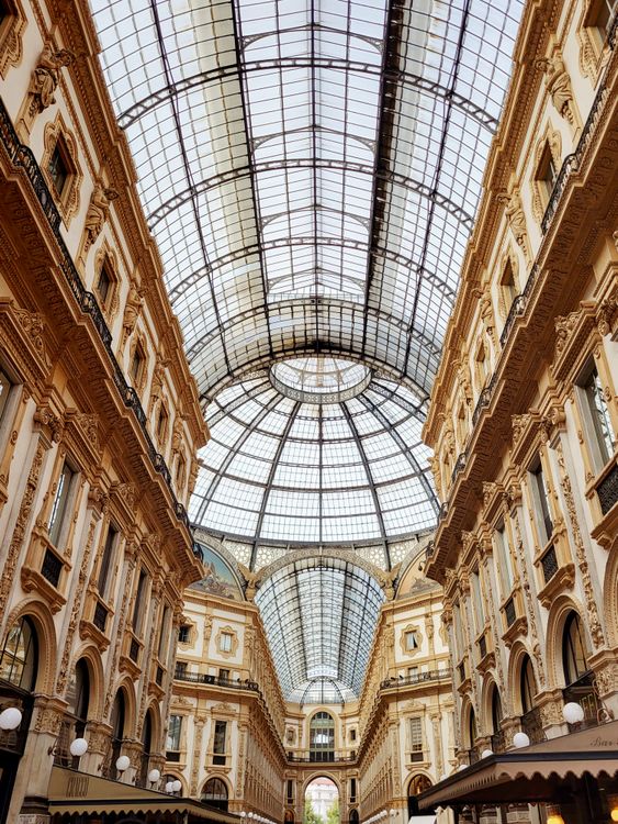 Elegant Interior of Galleria Vittorio Emanuele II · Free Stock Photo