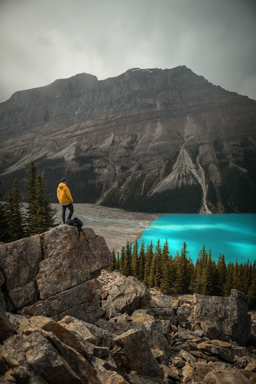 Gray Stones and Mountain