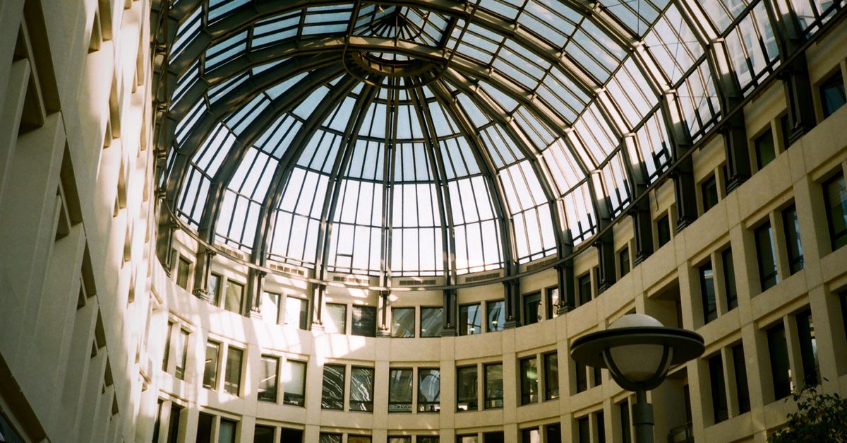 Modern Architectural Glass Dome Interior View · Free Stock Photo