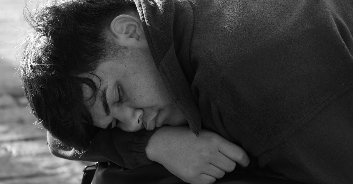 Rest Portrait Peaceful Resting Figure in Monochrome · Free Stock Photo