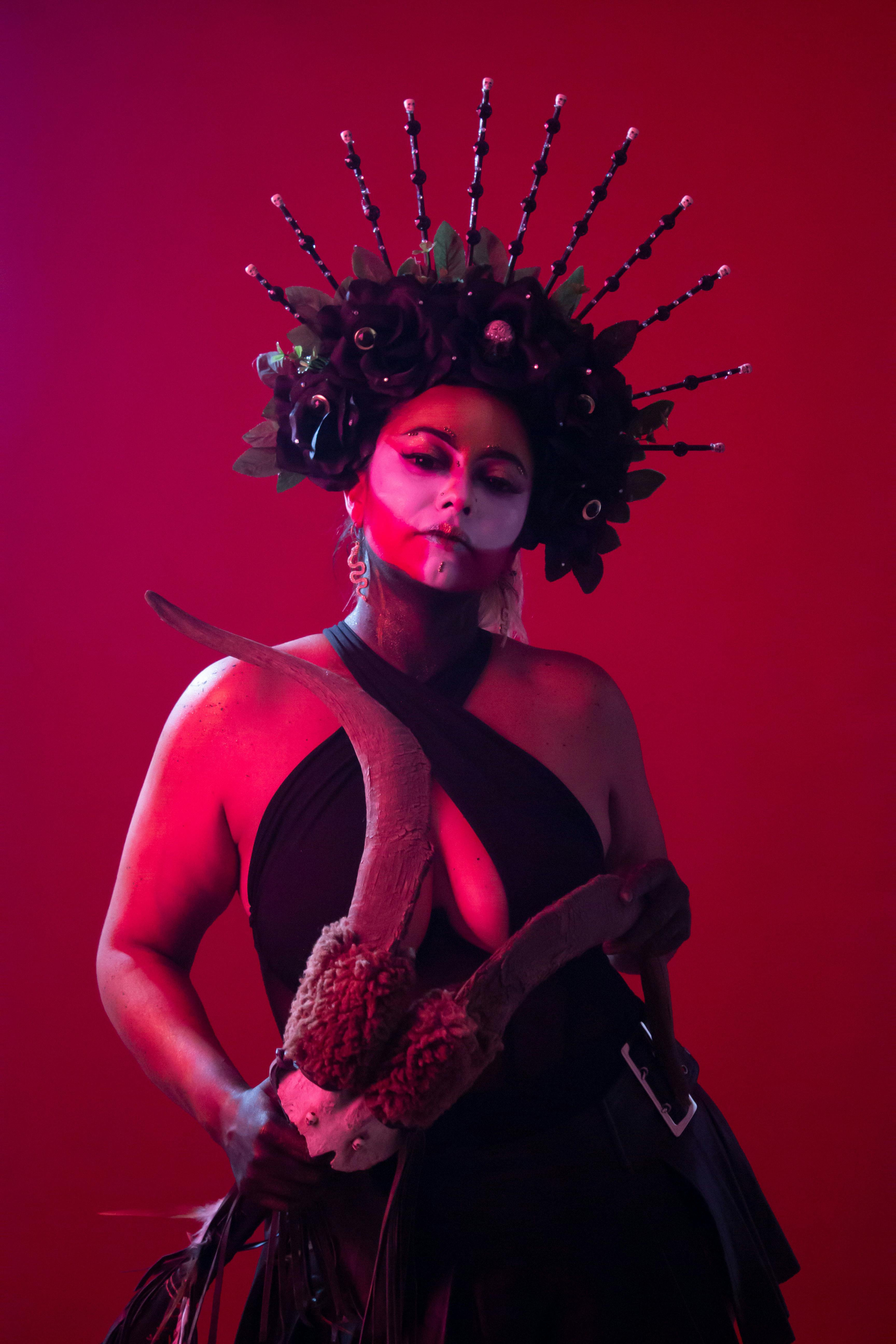 ingyenes Dia De Muertos Ihlette Portré Cdmx Ben Stockfotó