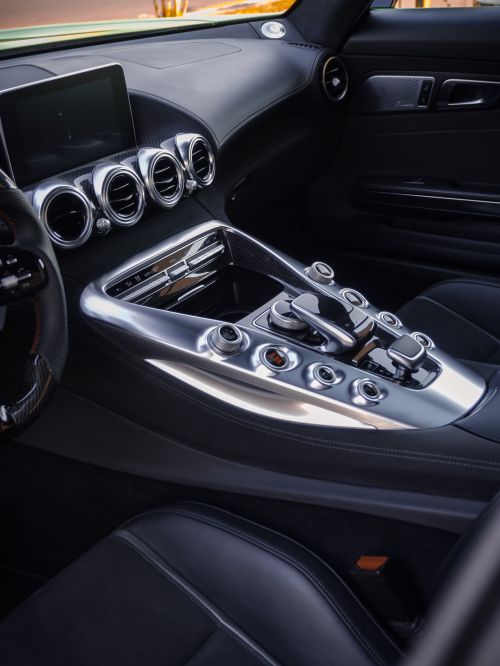 Free Explore the sleek design of a luxury car interior showcasing high-tech features. Stock Photo