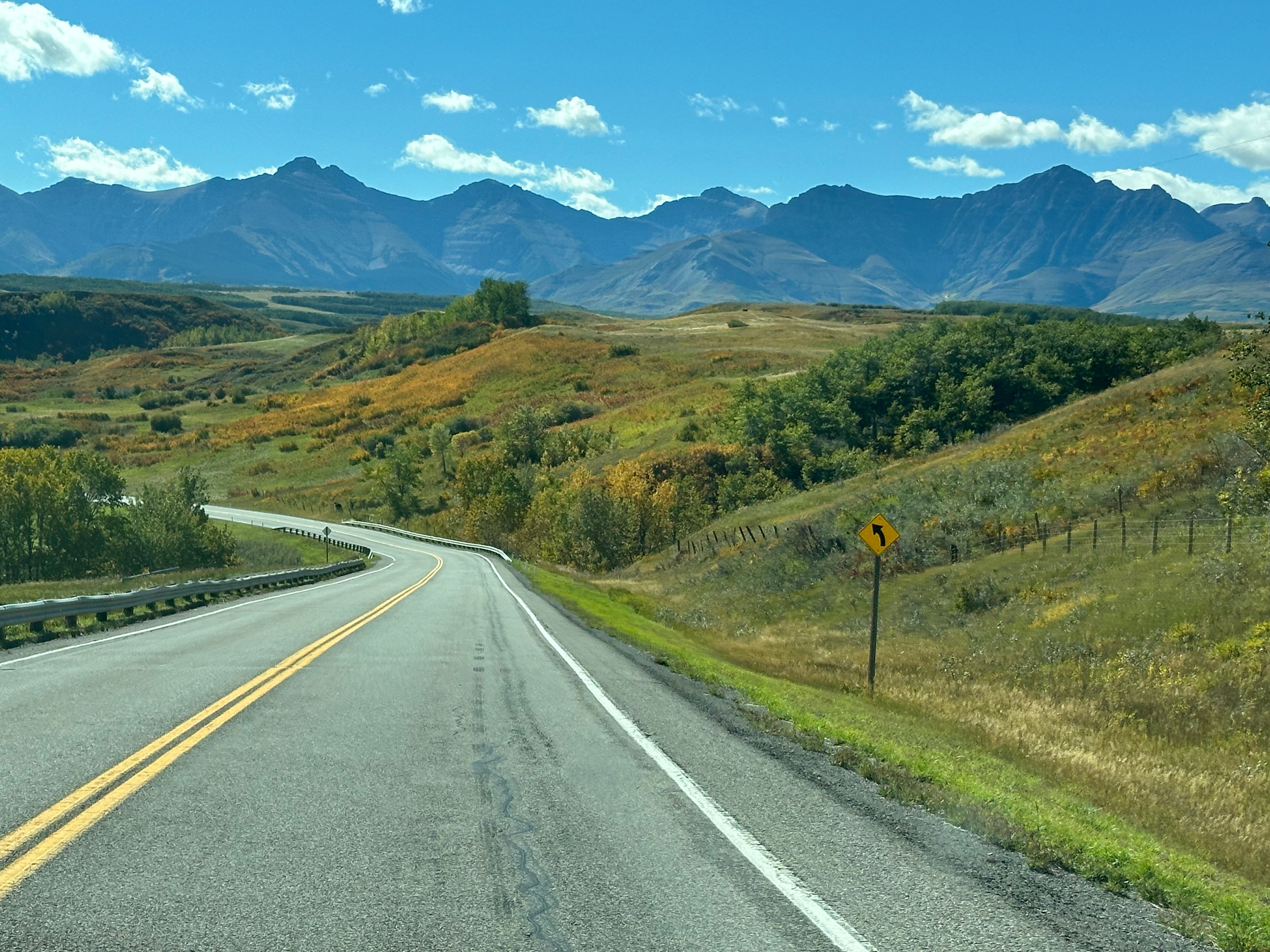 Dempster Highway in Canada crossing Arctic Circle