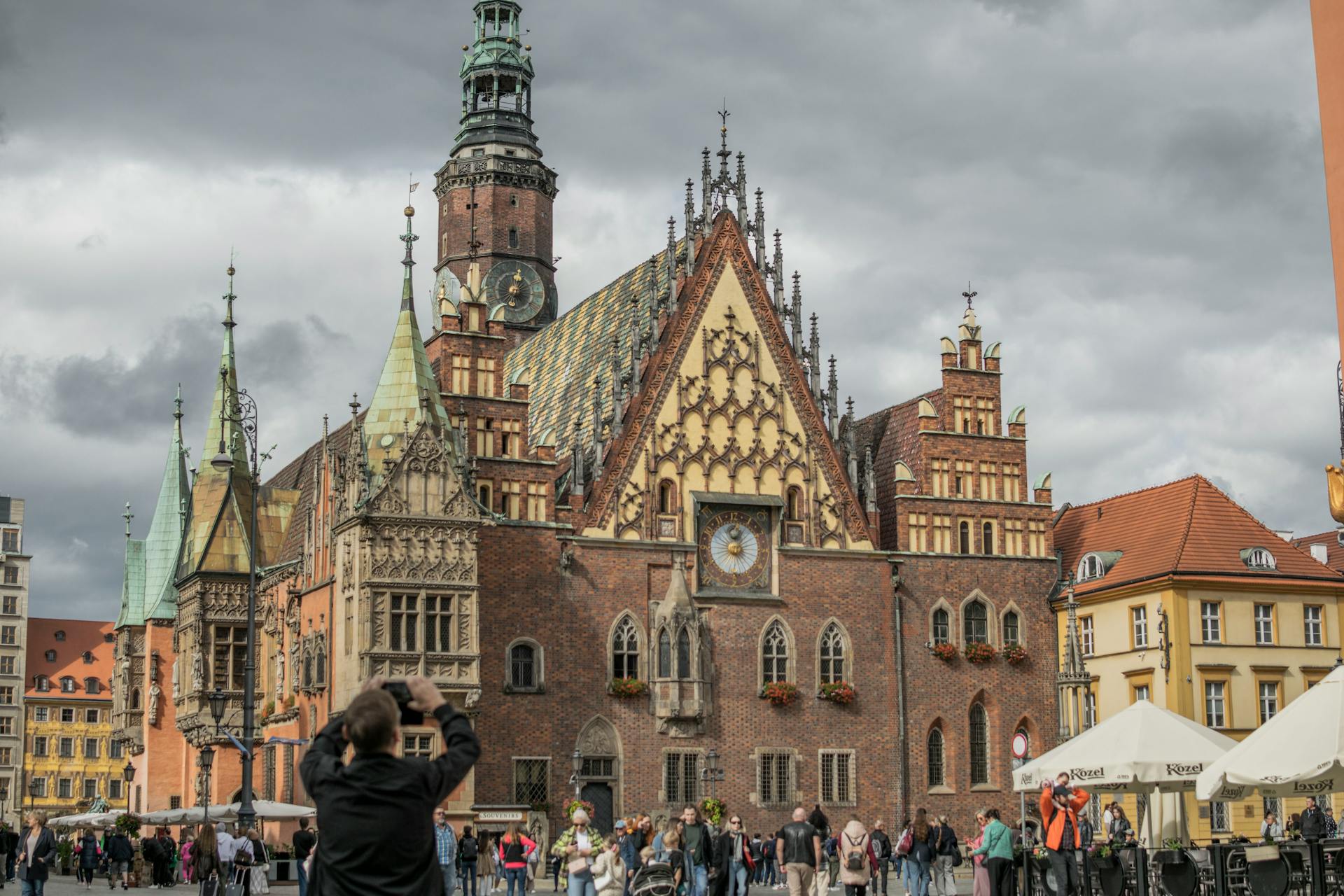 Wrocław Town Hall in Market Square, Poland