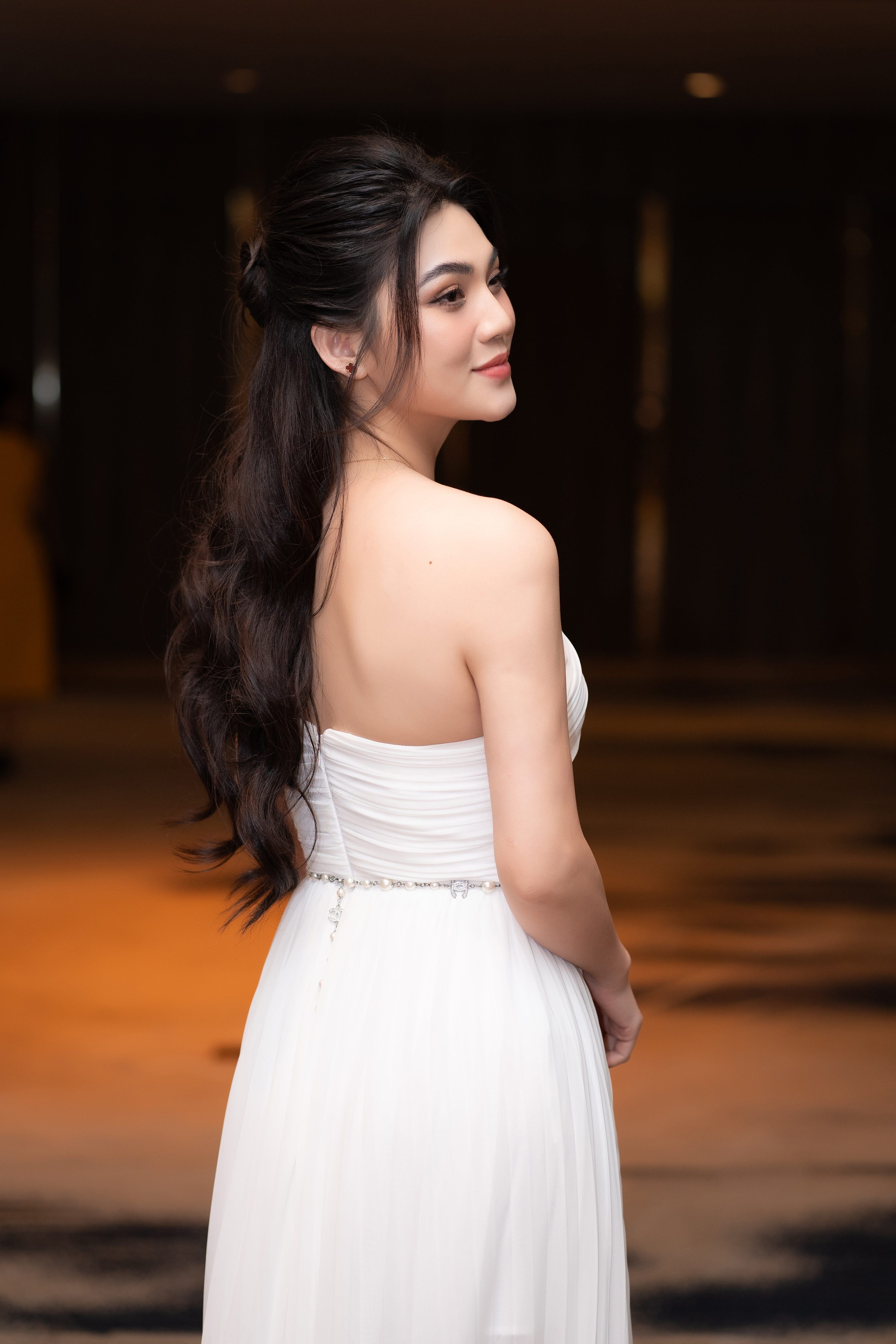 Robe de soirée blanche