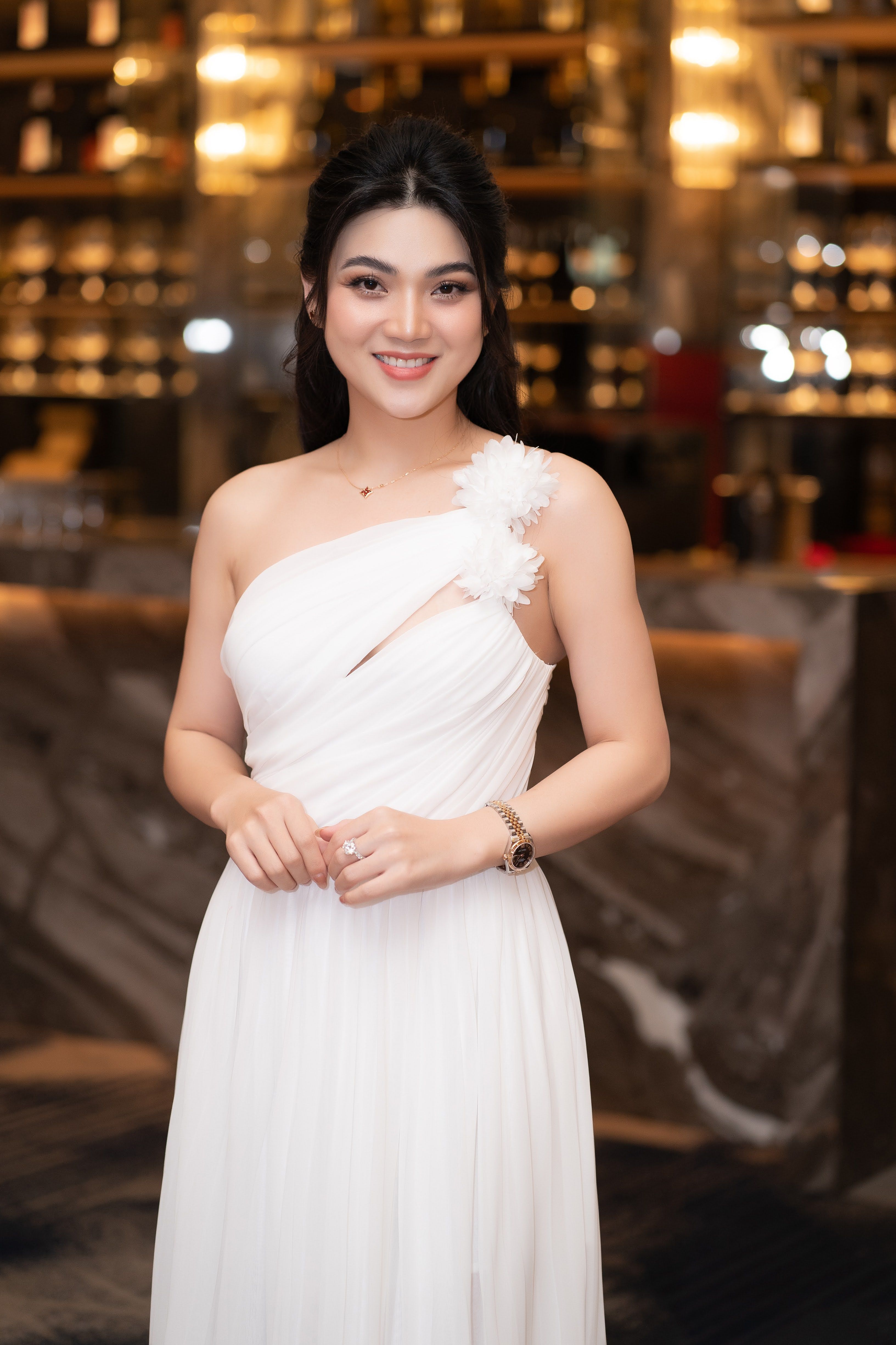 Robe de soirée blanche