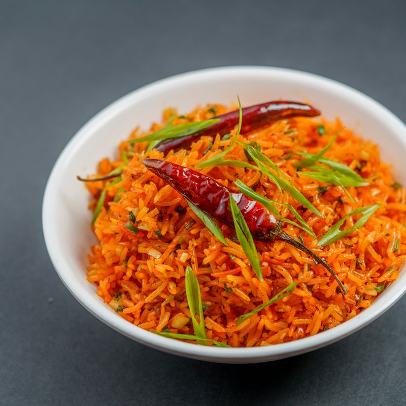 30-Minute Papaya Green Chili Rice