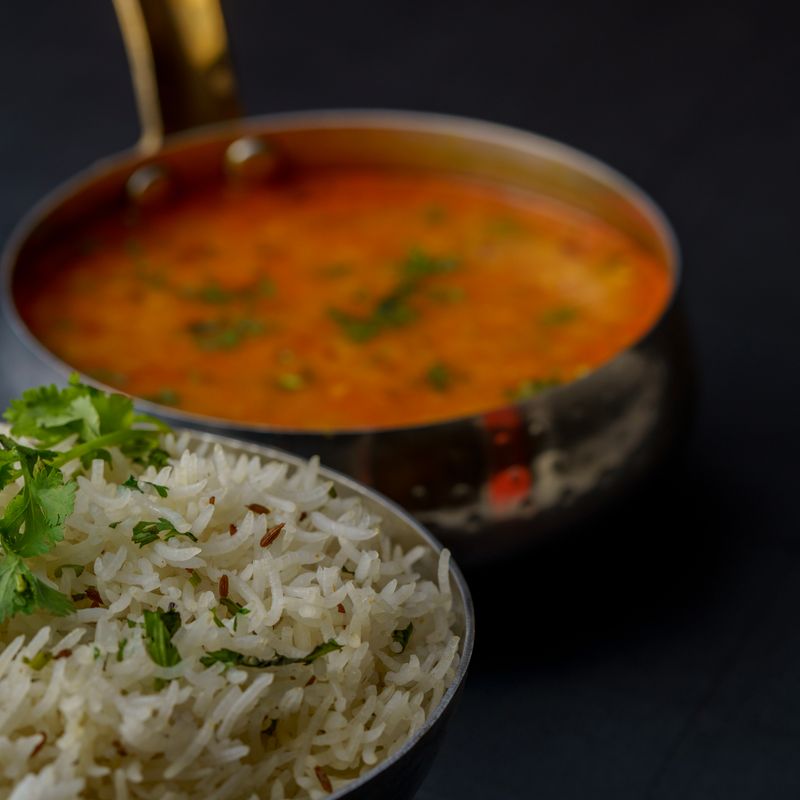 Basmati Rice Green Lentil Mint Yogurt Pilaf