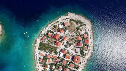 Free Aerial Photo of a Island Stock Photo