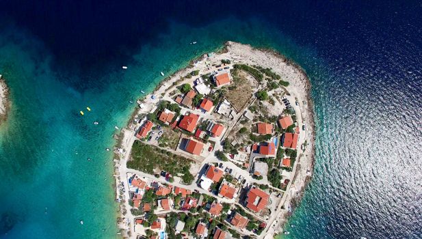 Aerial Photo of a Island