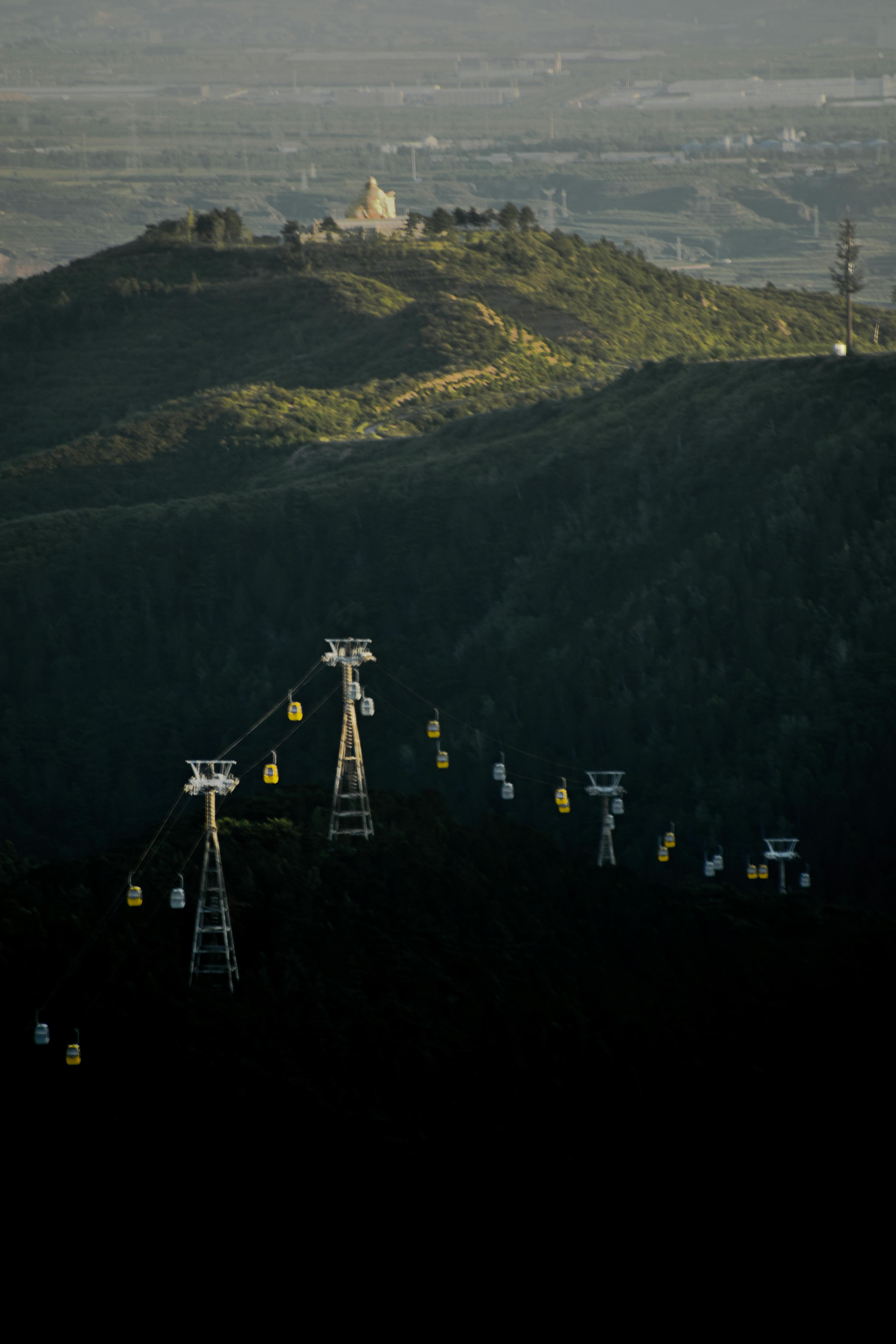 wide angle photography of mountain range