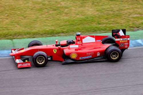 Formula 1 car performing at the Goodwood Festival of Speed
