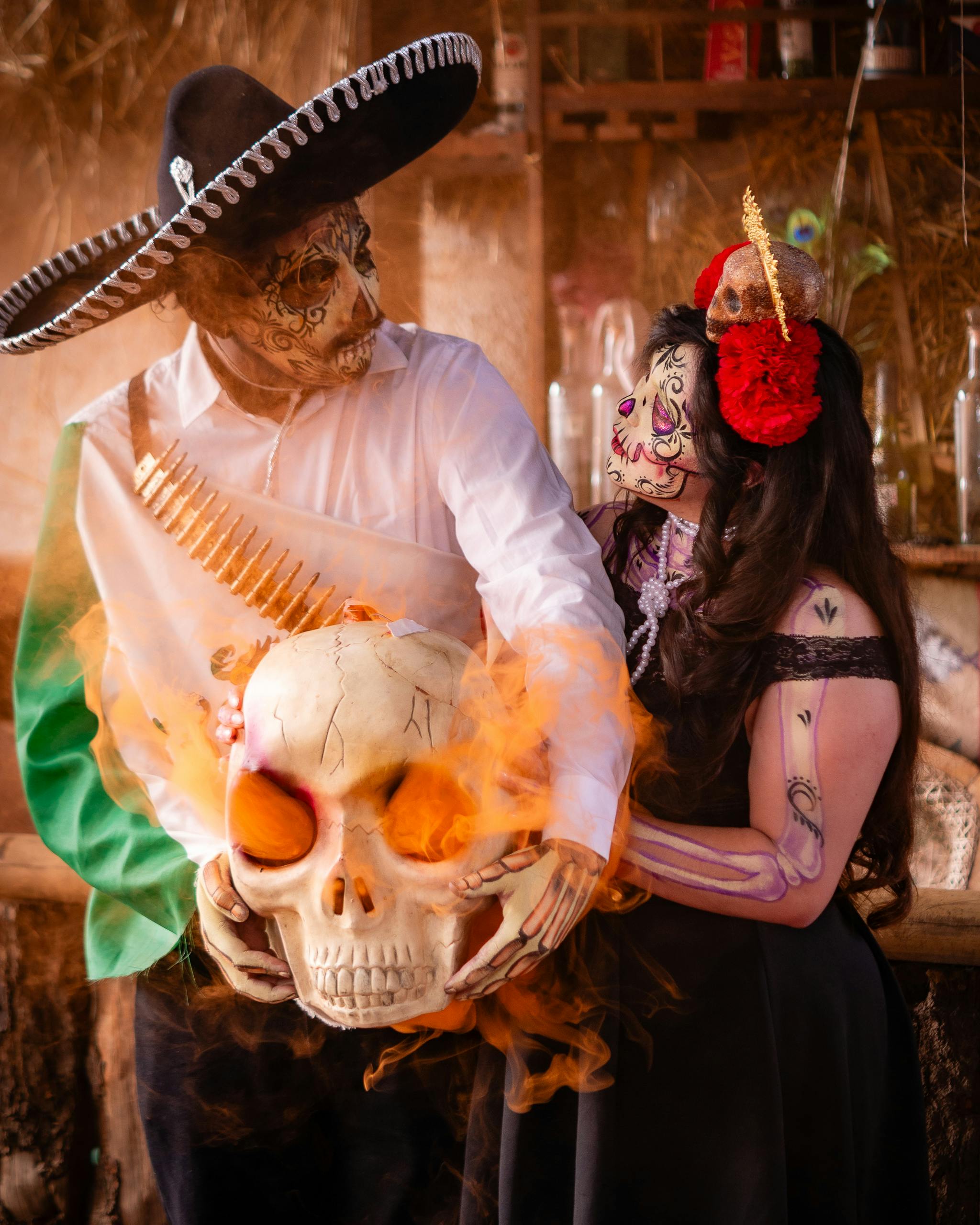 vibrant day of the dead celebration in mexico