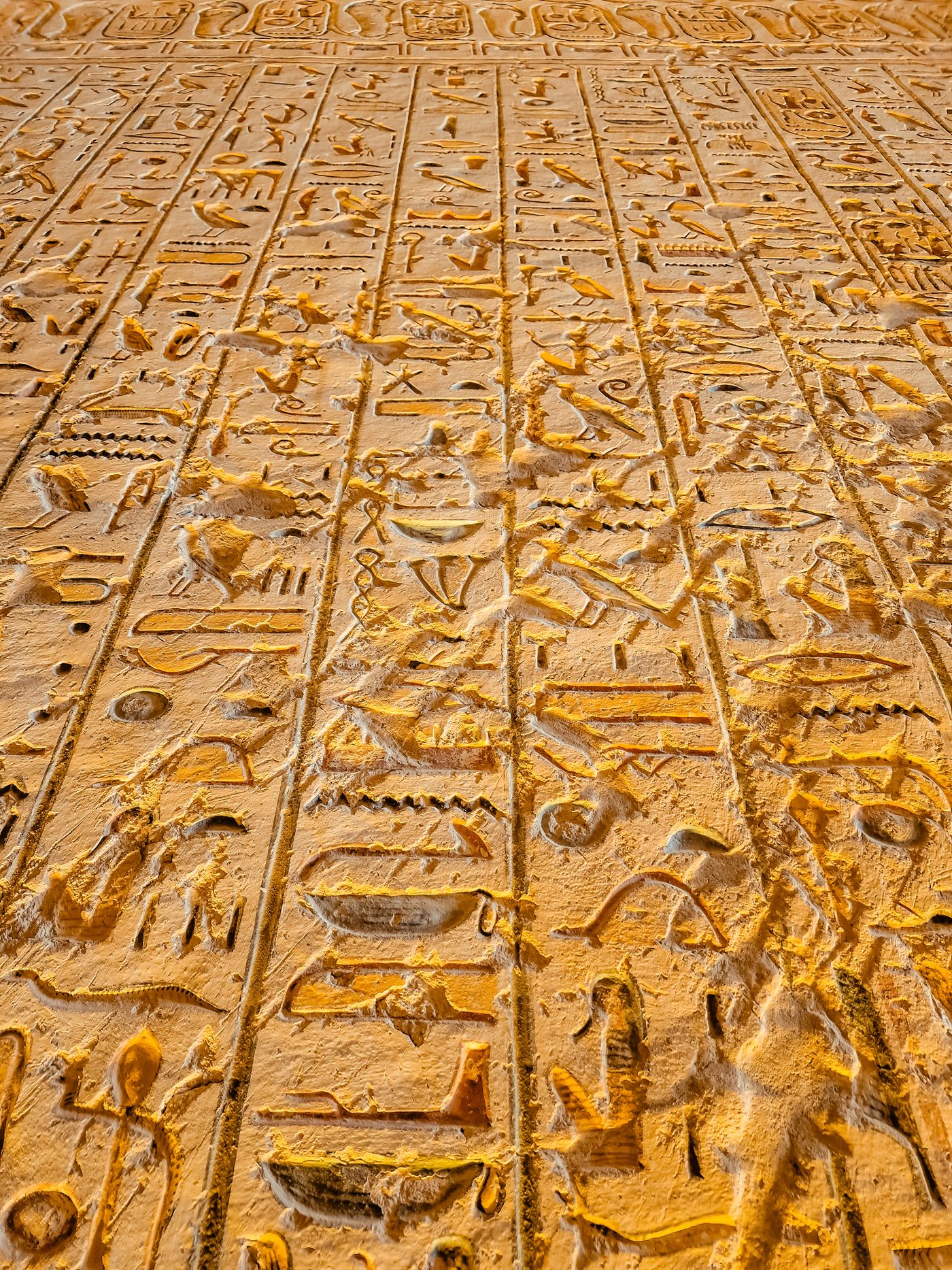 Great Hypostyle Hall at Karnak Temple with massive columns