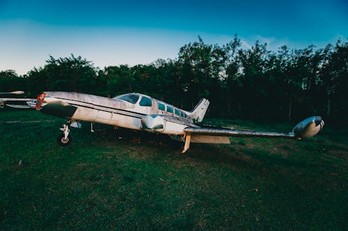 White Private Plane