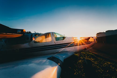 Free Photo of Parked Airplane on Ground Stock Photo