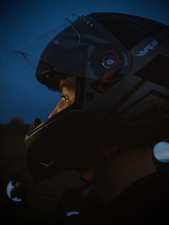 Free stock photo of helmet, man, motor bike