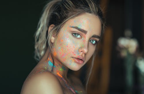 Photo Of Woman With Face Paint