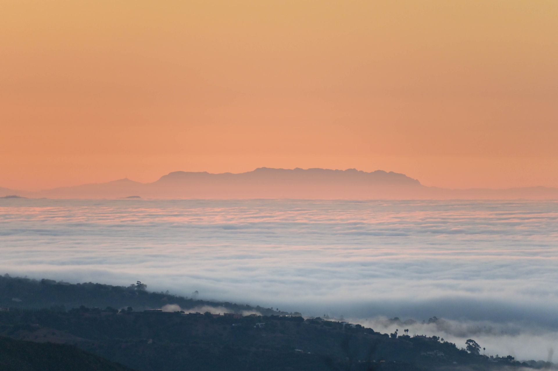 Serene Santa Barbara Sunrise Over Clouds