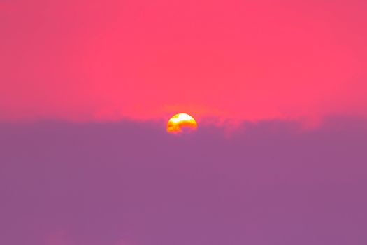 Stunning sunset with pink and purple hues over Ho Chi Minh City, perfect for nature and travel enthusiasts.