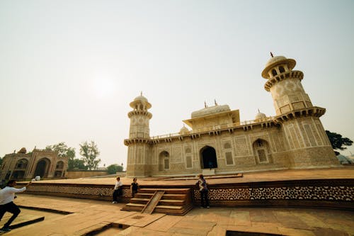 White Building With Two Towers